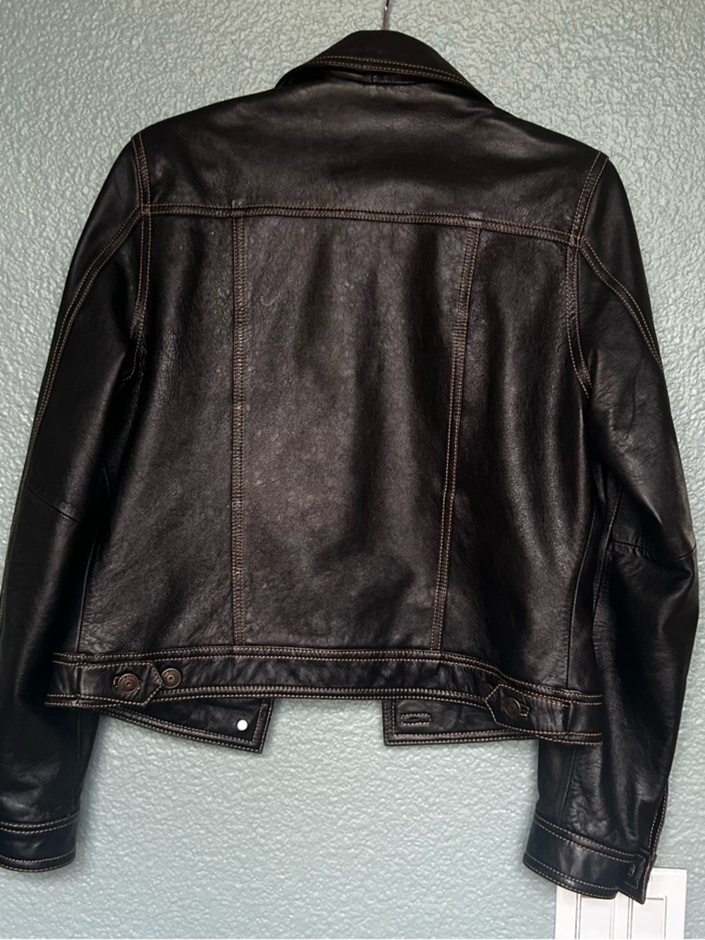 WILSON GENUINE LEATHER TRUKER JACKET - Picture 2 of 9